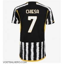 Juventus Federico Chiesa #7 Thuis tenue Dames 2023-24 Korte Mouwen