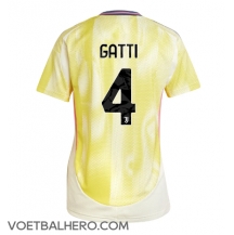 Juventus Federico Gatti #4 Uit tenue Dames 2024-25 Korte Mouwen