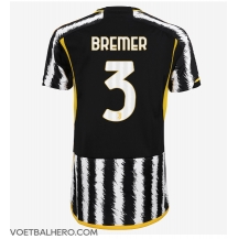 Juventus Gleison Bremer #3 Thuis tenue Dames 2023-24 Korte Mouwen