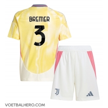 Juventus Gleison Bremer #3 Uit tenue Kids 2024-25 Korte Mouwen (+ broek)