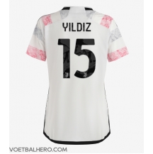 Juventus Kenan Yildiz #15 Uit tenue Dames 2023-24 Korte Mouwen