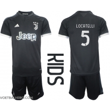 Juventus Manuel Locatelli #5 Derde tenue Kids 2023-24 Korte Mouwen (+ broek)