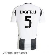 Juventus Manuel Locatelli #5 Thuis tenue 2024-25 Korte Mouwen