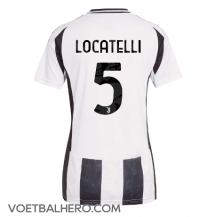 Juventus Manuel Locatelli #5 Thuis tenue Dames 2024-25 Korte Mouwen