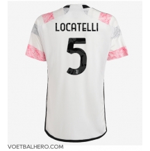 Juventus Manuel Locatelli #5 Uit tenue 2023-24 Korte Mouwen