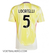 Juventus Manuel Locatelli #5 Uit tenue 2024-25 Korte Mouwen