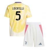 Juventus Manuel Locatelli #5 Uit tenue Kids 2024-25 Korte Mouwen (+ broek)