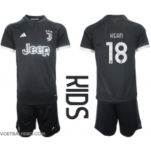 Juventus Moise Kean #18 Derde tenue Kids 2023-24 Korte Mouwen (+ broek)