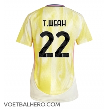 Juventus Timothy Weah #22 Uit tenue Dames 2024-25 Korte Mouwen