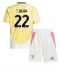 Juventus Timothy Weah #22 Uit tenue Kids 2024-25 Korte Mouwen (+ broek)