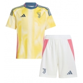 Juventus Uit tenue Kids 2024-25 Korte Mouwen (+ broek)