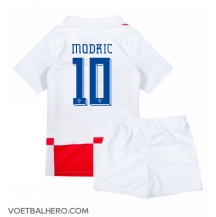 Kroatië Luka Modric #10 Thuis tenue Kids EK 2024 Korte Mouwen (+ broek)