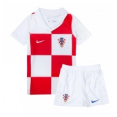 Kroatië Thuis tenue Kids EK 2024 Korte Mouwen (+ broek)