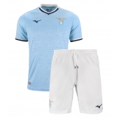 Lazio Thuis tenue Kids 2024-25 Korte Mouwen (+ broek)