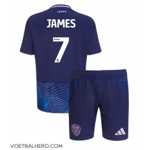 Leeds United Daniel James #7 Derde tenue Kids 2024-25 Korte Mouwen (+ broek)