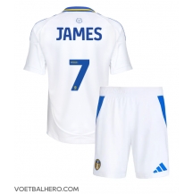 Leeds United Daniel James #7 Thuis tenue Kids 2024-25 Korte Mouwen (+ broek)