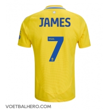 Leeds United Daniel James #7 Uit tenue 2024-25 Korte Mouwen