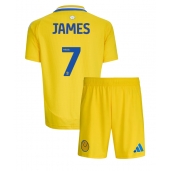 Leeds United Daniel James #7 Uit tenue Kids 2024-25 Korte Mouwen (+ broek)