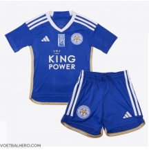 Leicester City Thuis tenue Kids 2023-24 Korte Mouwen (+ broek)