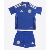 Leicester City Thuis tenue Kids 2024-25 Korte Mouwen (+ broek)