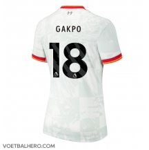 Liverpool Cody Gakpo #18 Derde tenue Dames 2024-25 Korte Mouwen