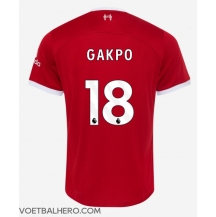 Liverpool Cody Gakpo #18 Thuis tenue 2023-24 Korte Mouwen