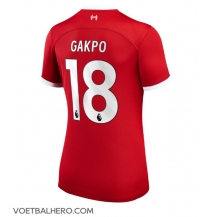 Liverpool Cody Gakpo #18 Thuis tenue Dames 2023-24 Korte Mouwen