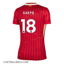 Liverpool Cody Gakpo #18 Thuis tenue Dames 2024-25 Korte Mouwen