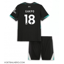 Liverpool Cody Gakpo #18 Uit tenue Kids 2024-25 Korte Mouwen (+ broek)