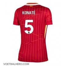 Liverpool Ibrahima Konate #5 Thuis tenue Dames 2024-25 Korte Mouwen