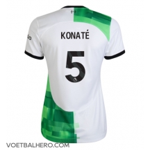 Liverpool Ibrahima Konate #5 Uit tenue Dames 2023-24 Korte Mouwen