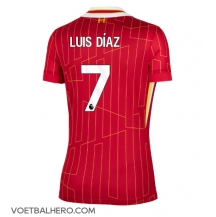 Liverpool Luis Diaz #7 Thuis tenue Dames 2024-25 Korte Mouwen