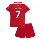 Liverpool Luis Diaz #7 Thuis tenue Kids 2024-25 Korte Mouwen (+ broek)