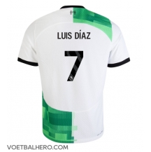 Liverpool Luis Diaz #7 Uit tenue 2023-24 Korte Mouwen