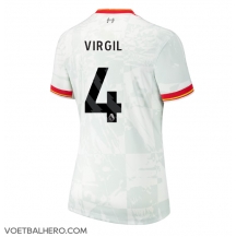 Liverpool Virgil van Dijk #4 Derde tenue Dames 2024-25 Korte Mouwen