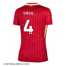 Liverpool Virgil van Dijk #4 Thuis tenue Dames 2024-25 Korte Mouwen