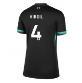 Liverpool Virgil van Dijk #4 Uit tenue Dames 2024-25 Korte Mouwen