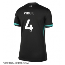 Liverpool Virgil van Dijk #4 Uit tenue Dames 2024-25 Korte Mouwen