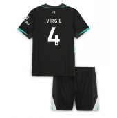 Liverpool Virgil van Dijk #4 Uit tenue Kids 2024-25 Korte Mouwen (+ broek)