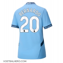 Manchester City Bernardo Silva #20 Thuis tenue Dames 2024-25 Korte Mouwen