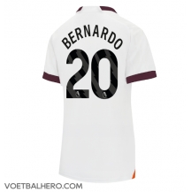 Manchester City Bernardo Silva #20 Uit tenue Dames 2023-24 Korte Mouwen