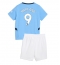 Manchester City Erling Haaland #9 Thuis tenue Kids 2024-25 Korte Mouwen (+ broek)