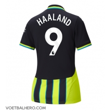 Manchester City Erling Haaland #9 Uit tenue Dames 2024-25 Korte Mouwen