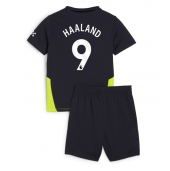 Manchester City Erling Haaland #9 Uit tenue Kids 2024-25 Korte Mouwen (+ broek)