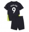 Manchester City Erling Haaland #9 Uit tenue Kids 2024-25 Korte Mouwen (+ broek)