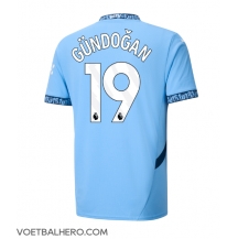 Manchester City Ilkay Gundogan #19 Thuis tenue 2024-25 Korte Mouwen