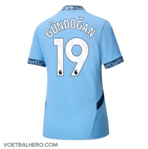 Manchester City Ilkay Gundogan #19 Thuis tenue Dames 2024-25 Korte Mouwen