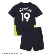 Manchester City Ilkay Gundogan #19 Uit tenue Kids 2024-25 Korte Mouwen (+ broek)