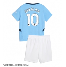 Manchester City Jack Grealish #10 Thuis tenue Kids 2024-25 Korte Mouwen (+ broek)