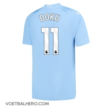 Manchester City Jeremy Doku #11 Thuis tenue 2023-24 Korte Mouwen